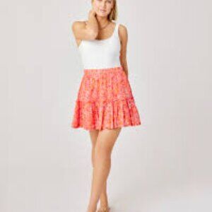 Carve Designs Orange Red Paisley Women's Skirt Size Large BRAND NEW WITH TAGS